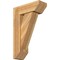 Ekena Millwork Traditional Slat Rough Sawn Bracket w/ Offset Brace, Western Red Cedar, 8"W x 22"D x 34"H BKT0806X22X34TRA06RWR - alternate 1
